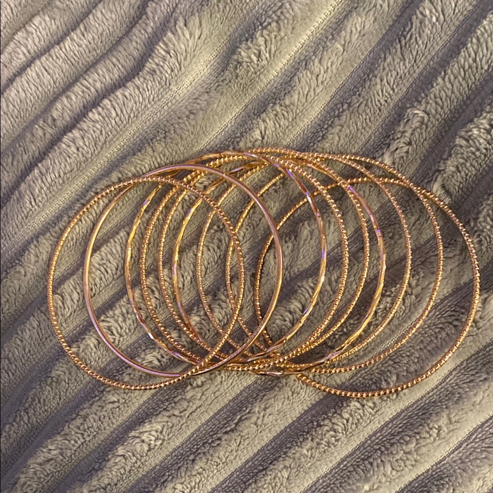 Elegant Gold Bangle Set